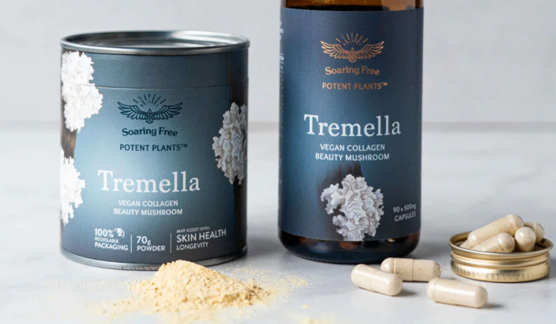 Organic Tremella (Powder & Capsules)